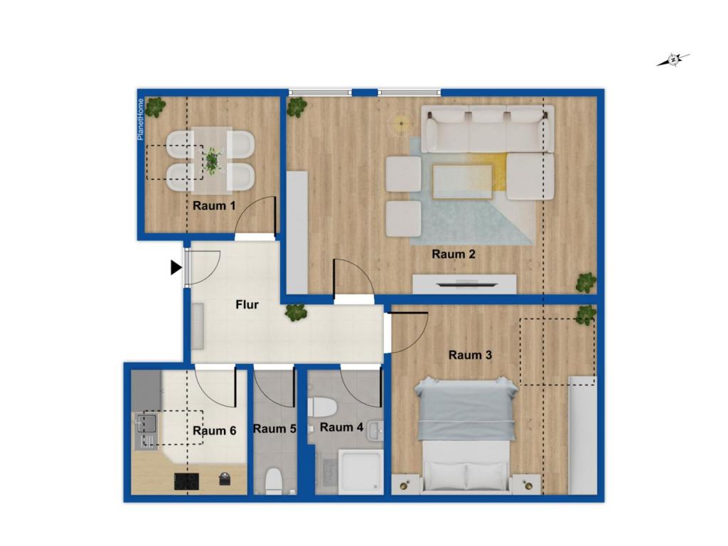 Grundriss Dachgeschoss links