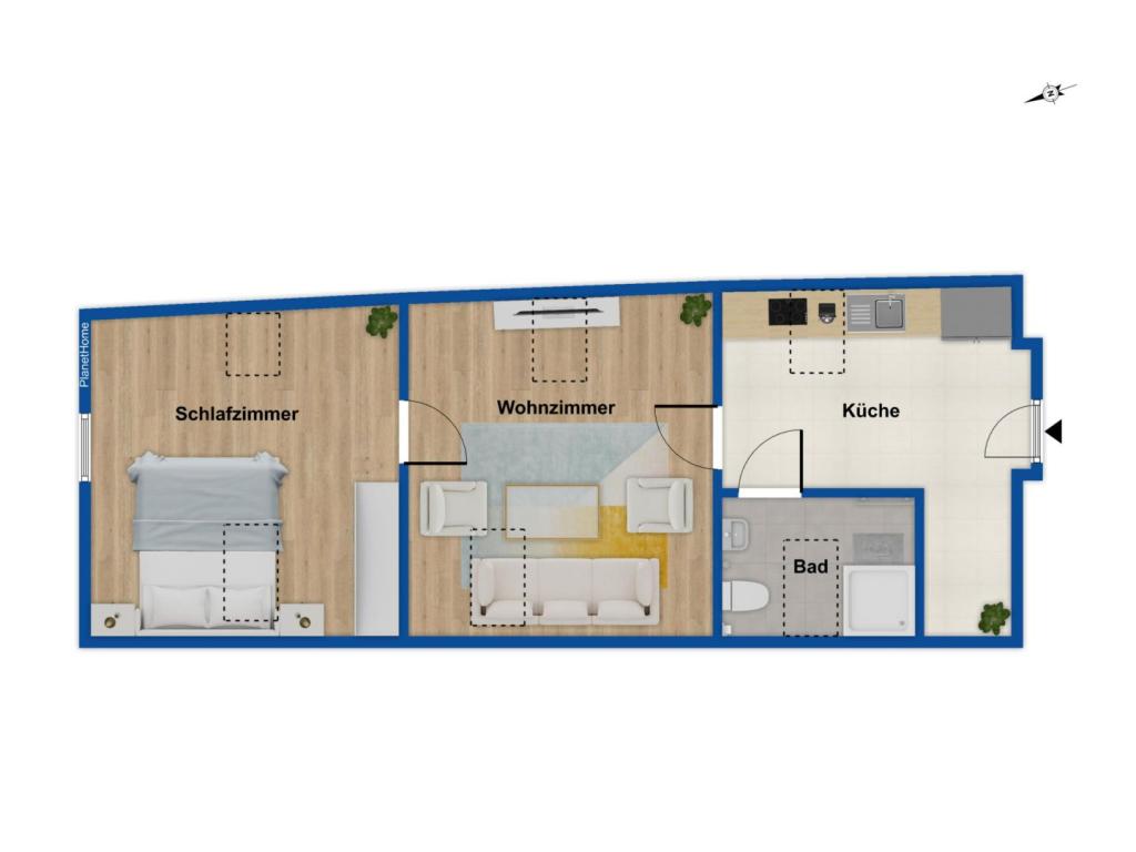 Grundriss Dachgeschoss rechts