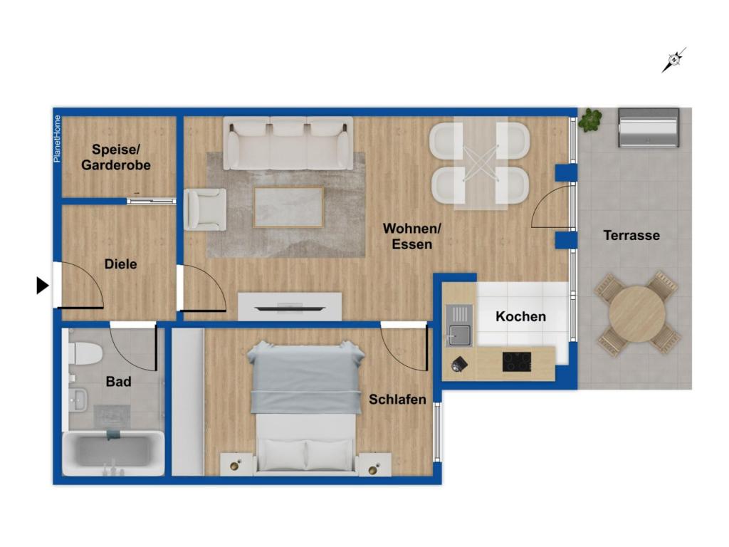 Grundriss Wohnung