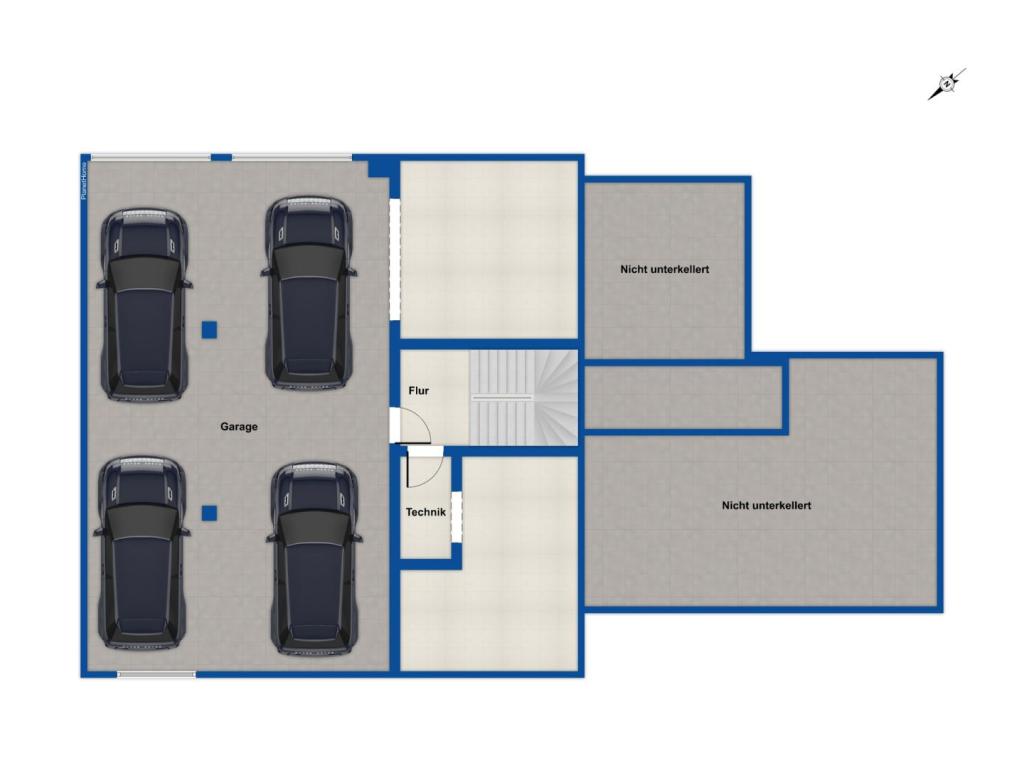 Grundriss Garagengeschoss