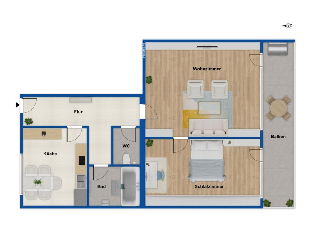 Grundriss - 1. Obergeschoss
