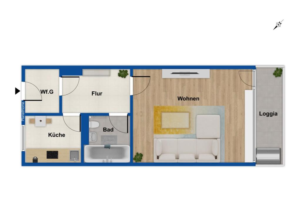 Grundriss Wohnung