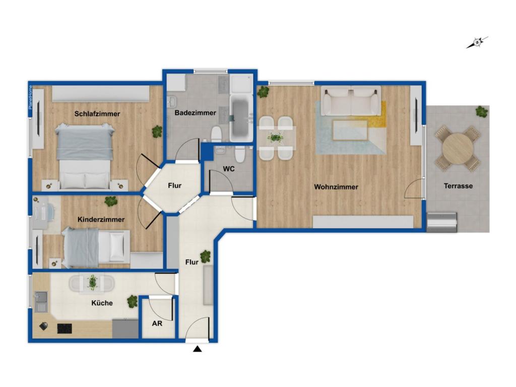 Grundriss Wohnung