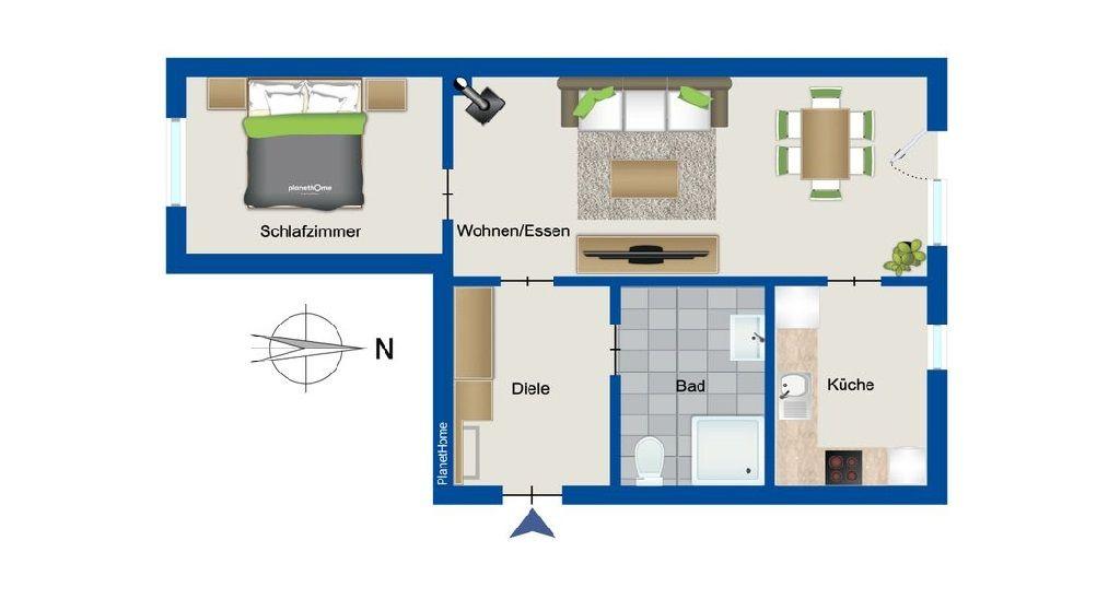 Grundriss Wohnung