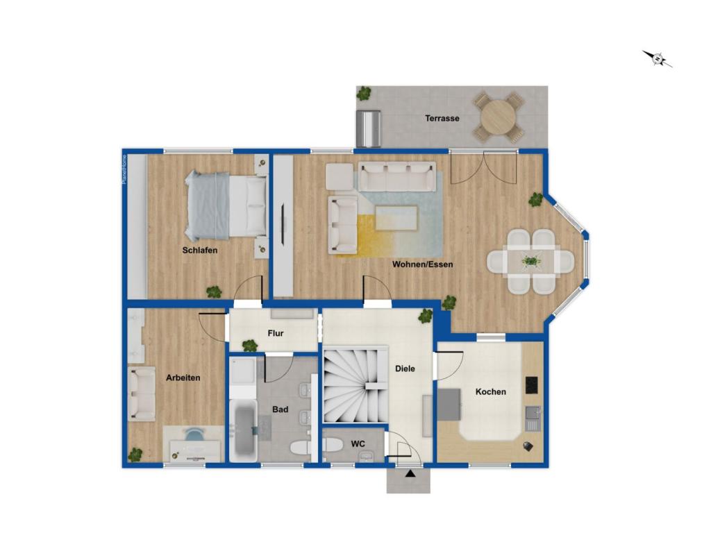 Grundriss Erdgeschoss Haus