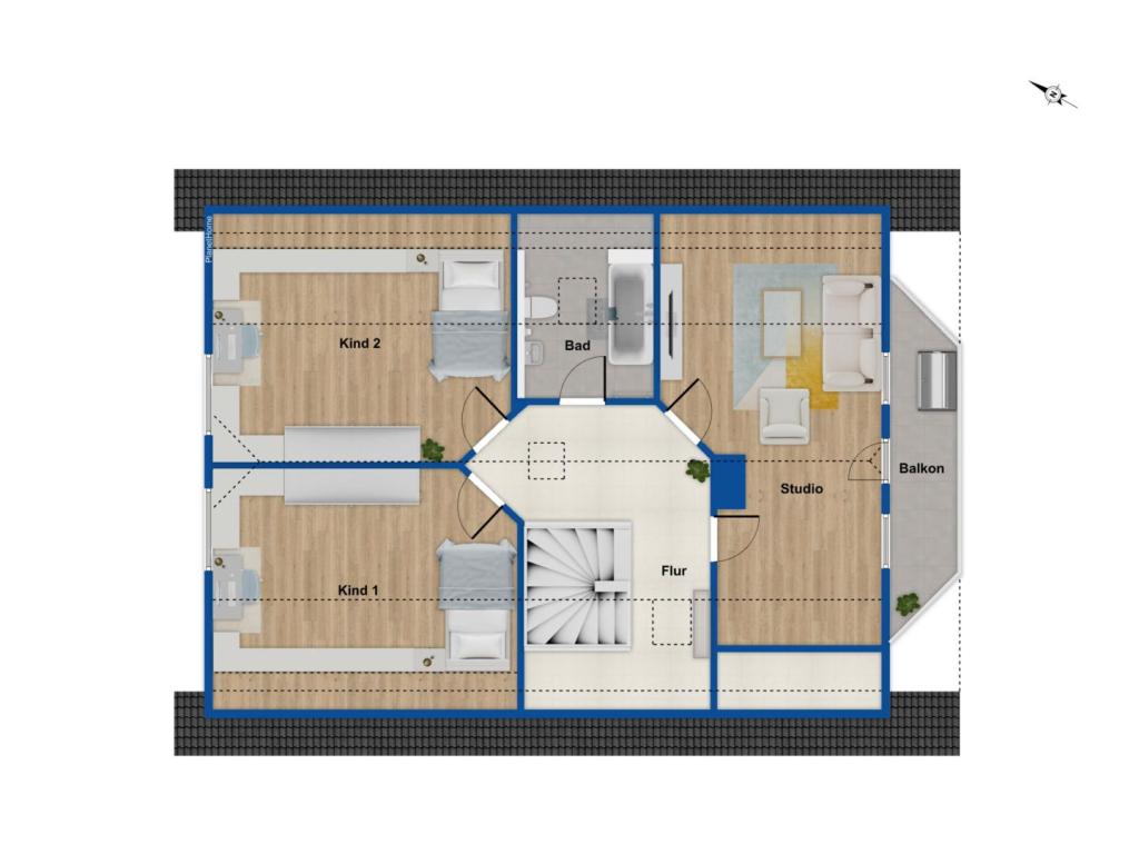 Grundriss Obergeschoss Haus