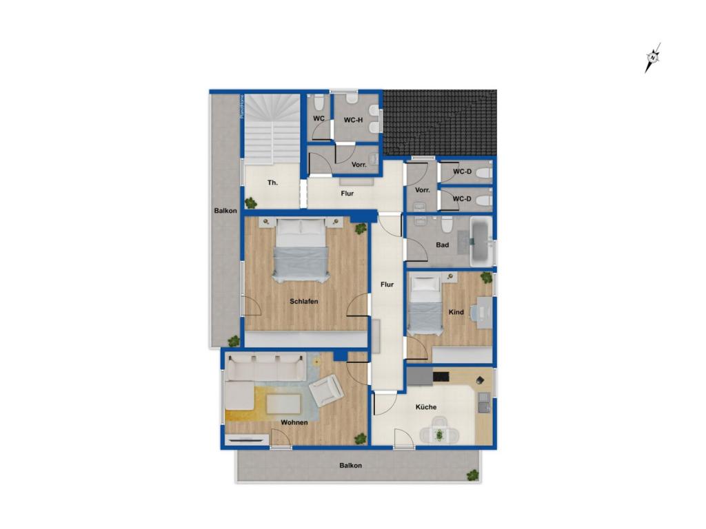 Grundriss Obergeschoss