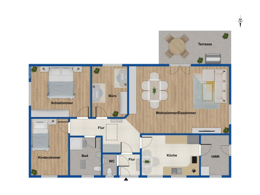 Grundriss Bungalow