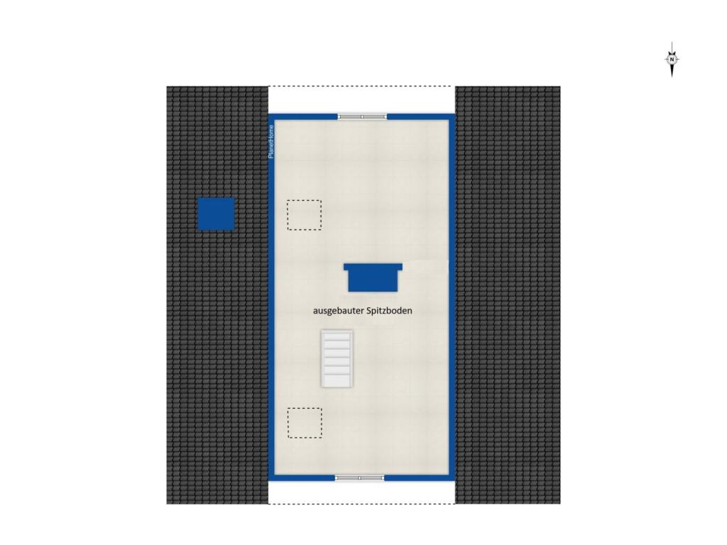 Grundriss Spitzboden