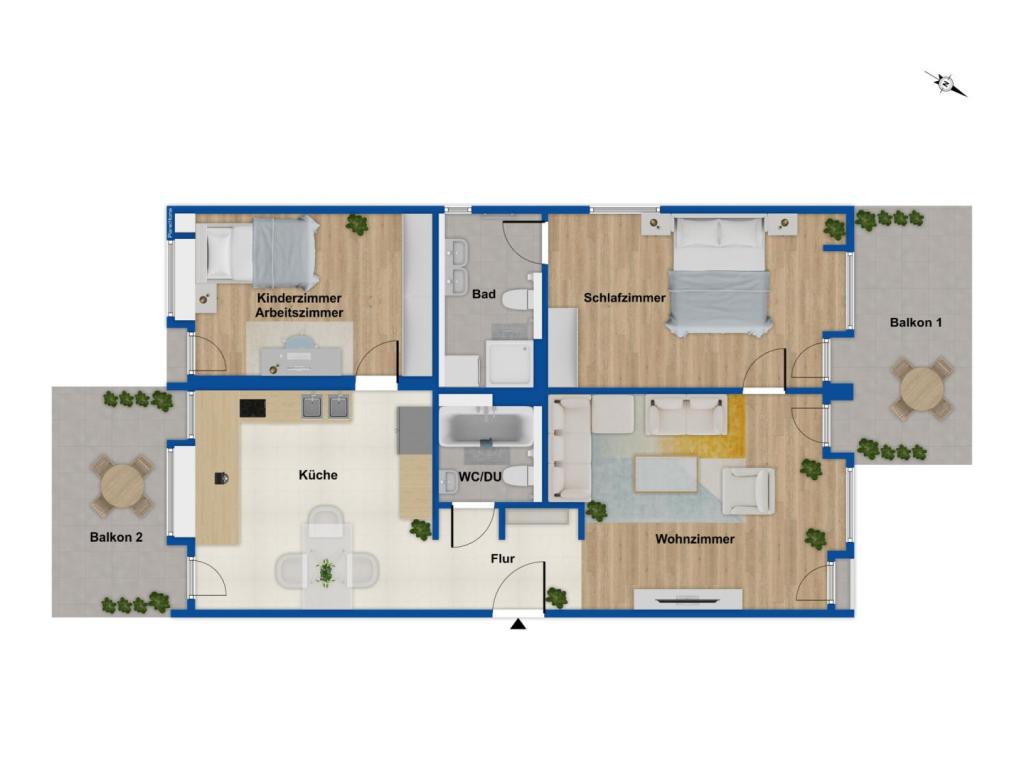 Grundriss Wohnung