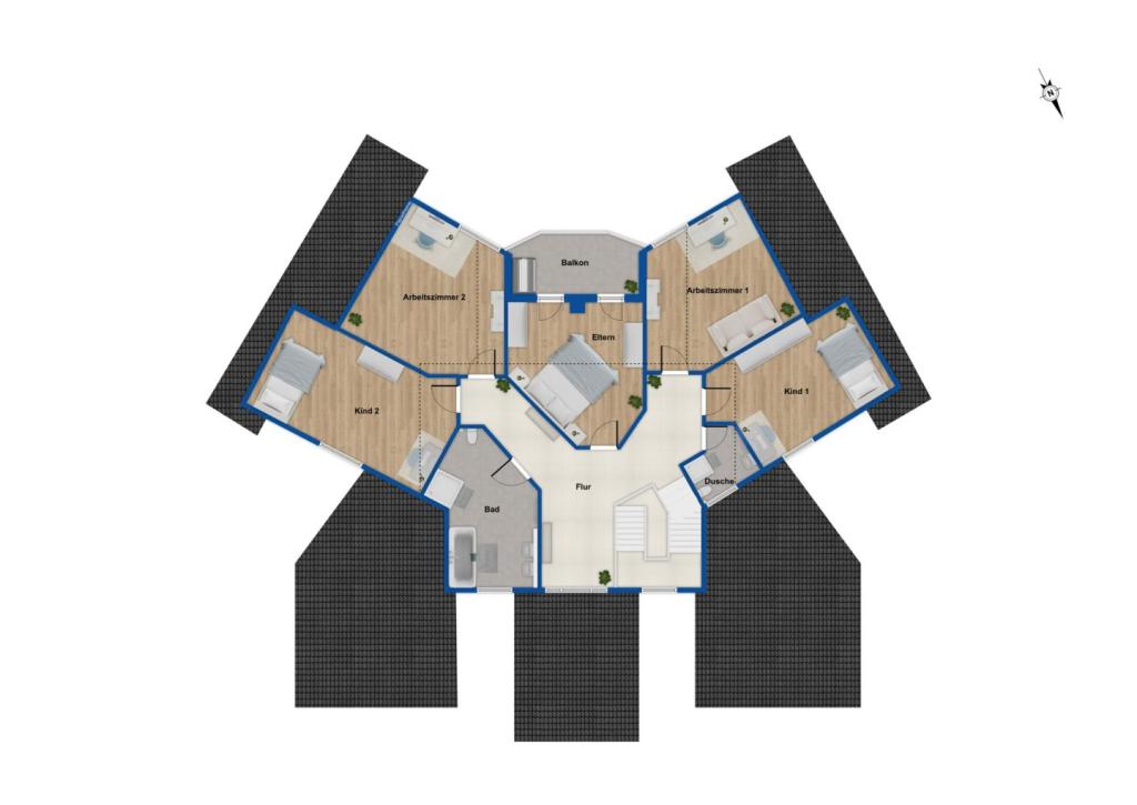 Grundriss Obergeschoss