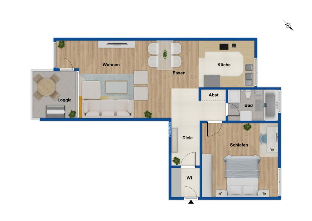 Grundriss - 1. Obergeschoss