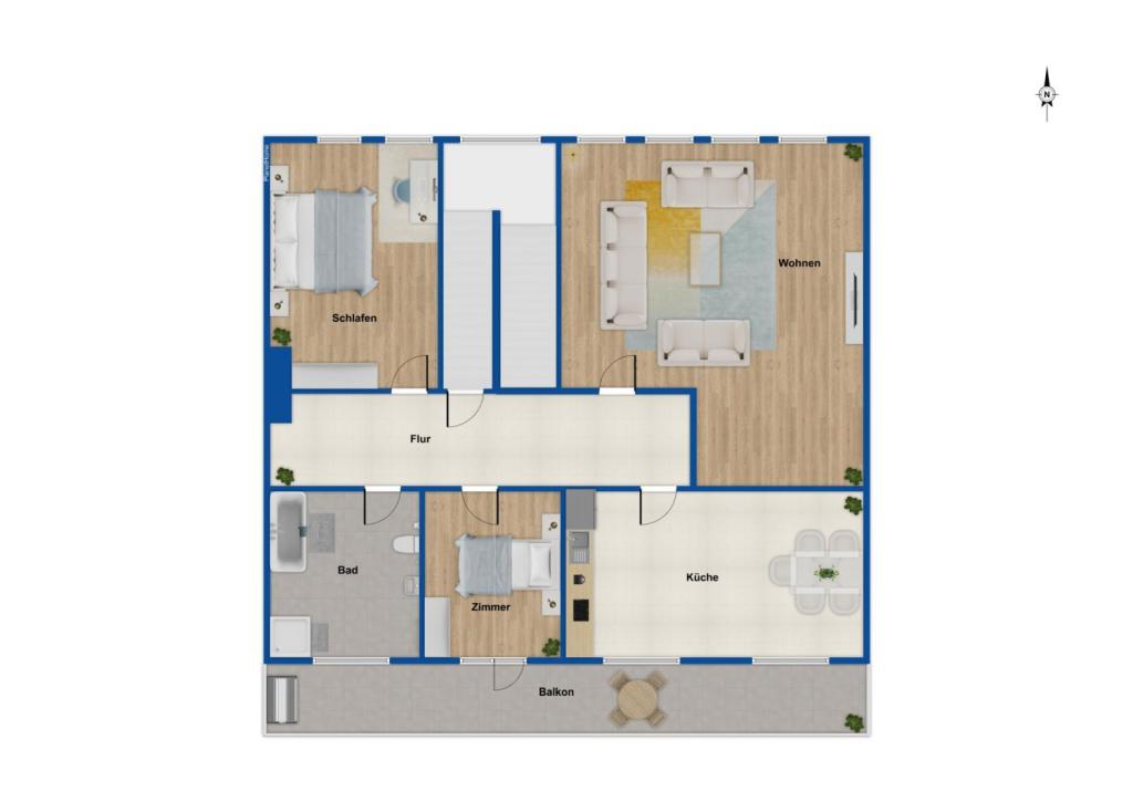 Grundriss Maisonette 3.OG