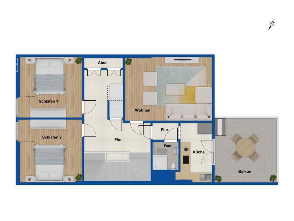 Grundriss Dachboden 
