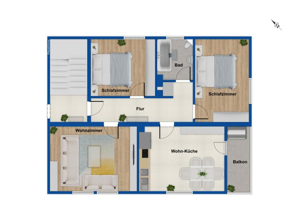 Grundriss Obergeschoss