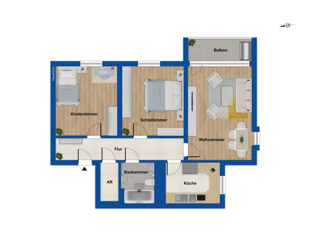 Grundriss 6. Obergeschoss