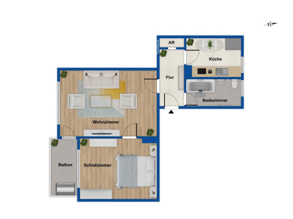 Grundriss - Wohnung