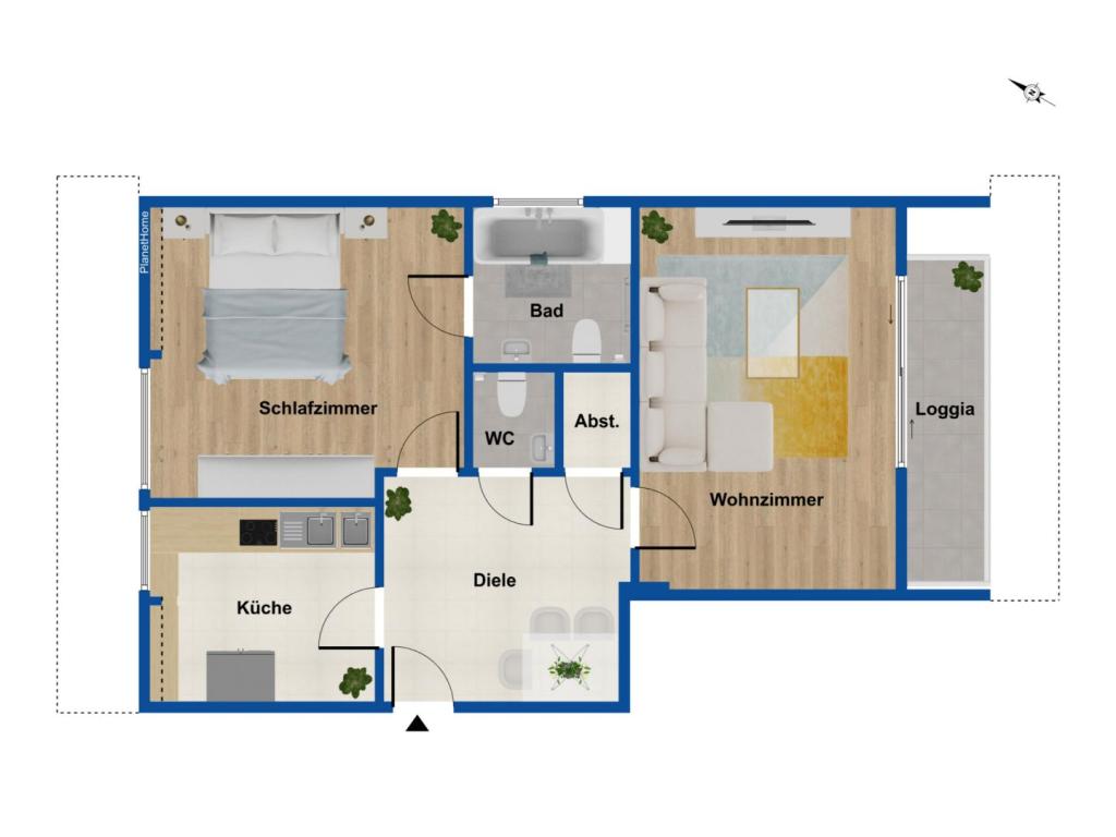 Grundriss Wohnung