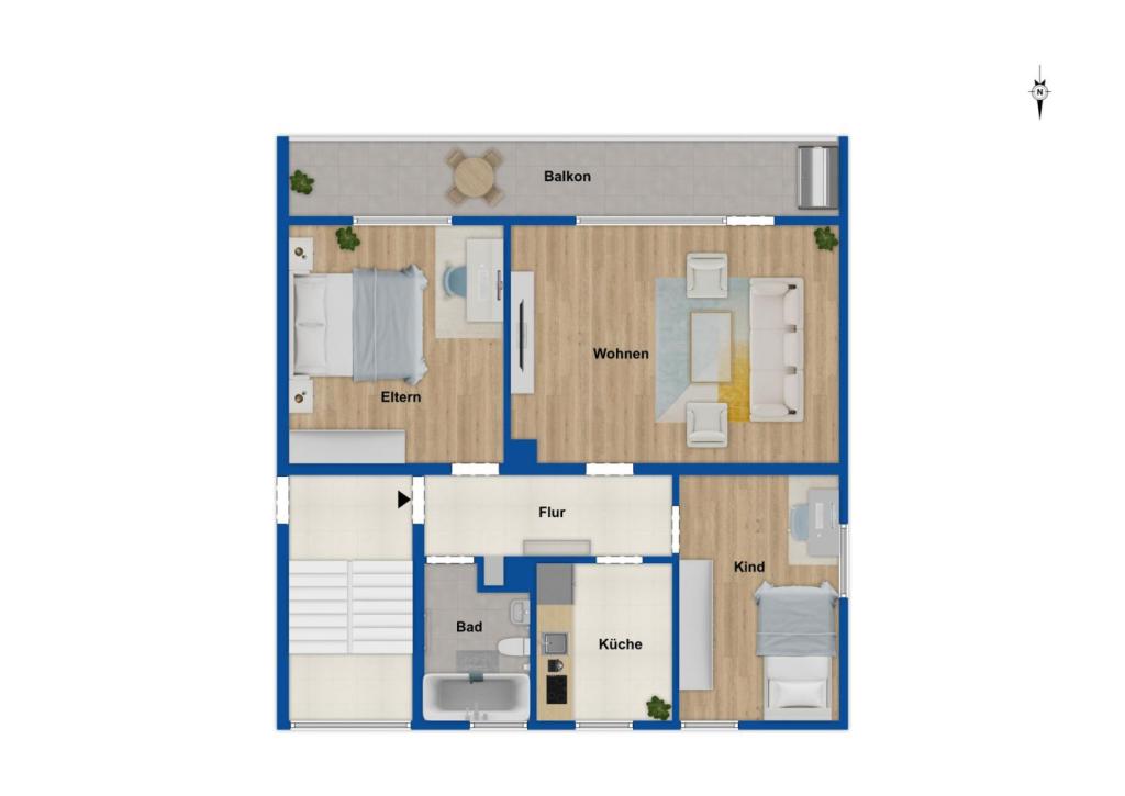 Grundriss 1. Obergeschoss