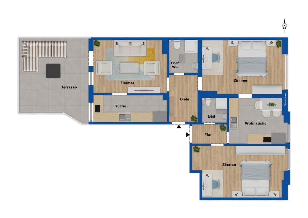 Grundriss 5. Obergeschoss