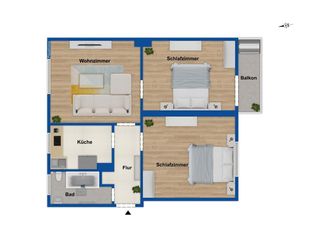 Grundriss Wohnung