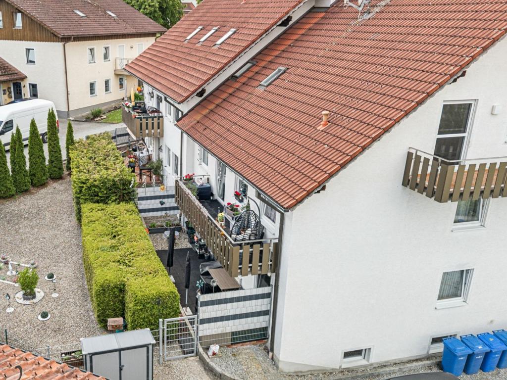 Blick auf Balkon