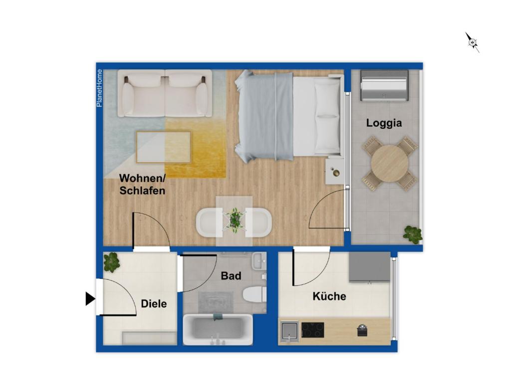 Grundriss 4. Obergeschoss