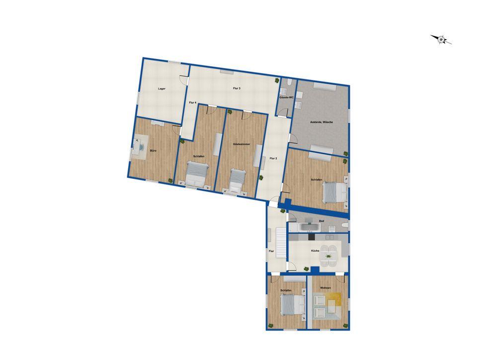 Grundriss OG Hauptgebäude