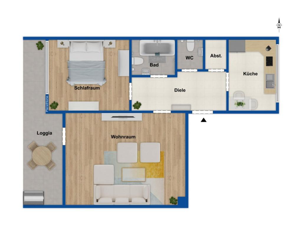 Grundriss Wohnung