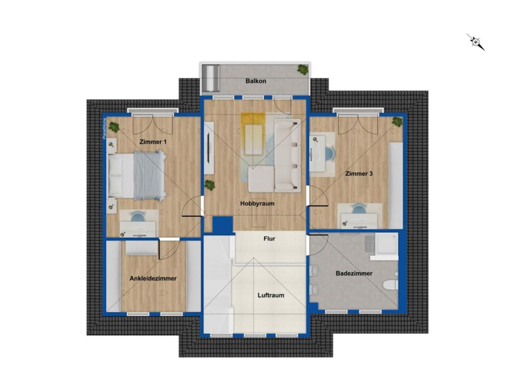 Grundriss Obergeschoss