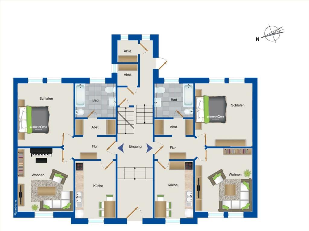 Grundriss Wohneinheit EG