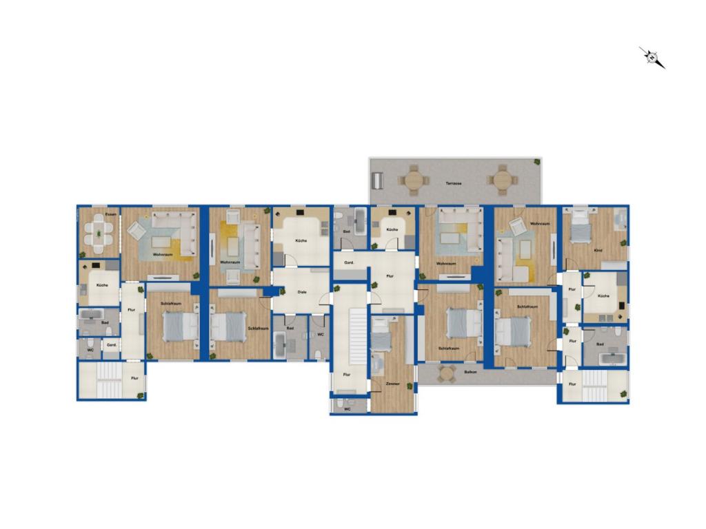 Grundriss OG 1 und 2
