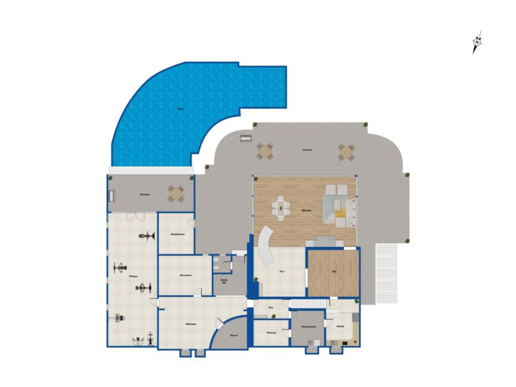 Grundriss Gartengeschoss