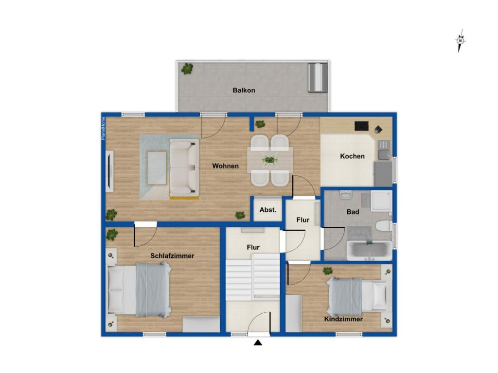 Grundriss Wohnung