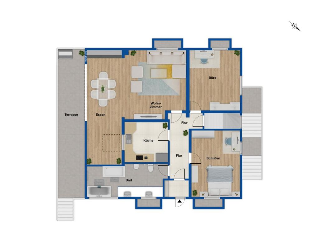 Grundriss Bungalow EG