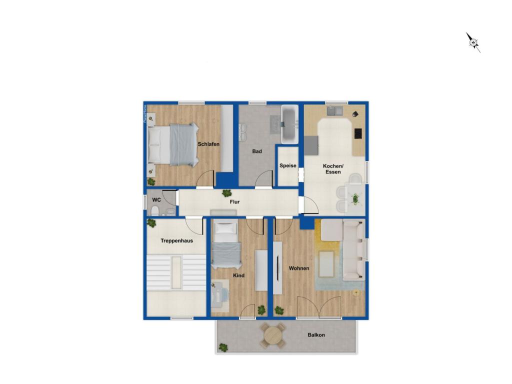 Grundriss Obergeschoss