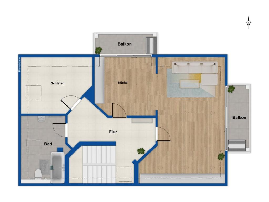 Dachgeschoss - Apartment