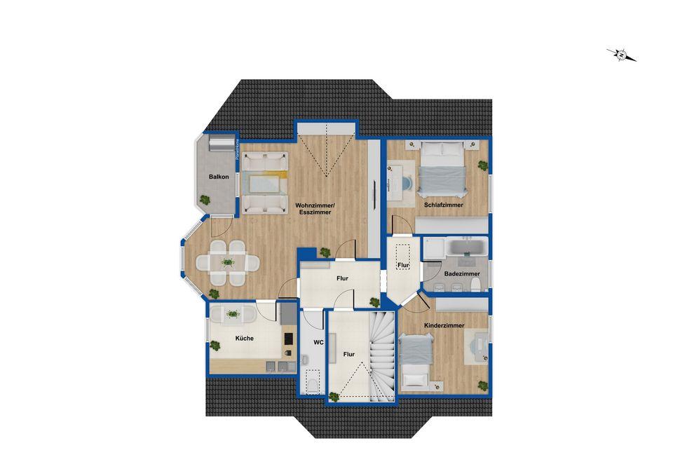 Grundriss Obergeschoss