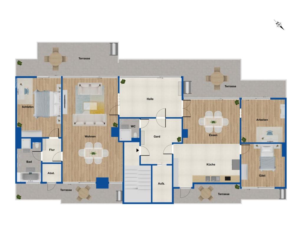 Grundriss Penthouse