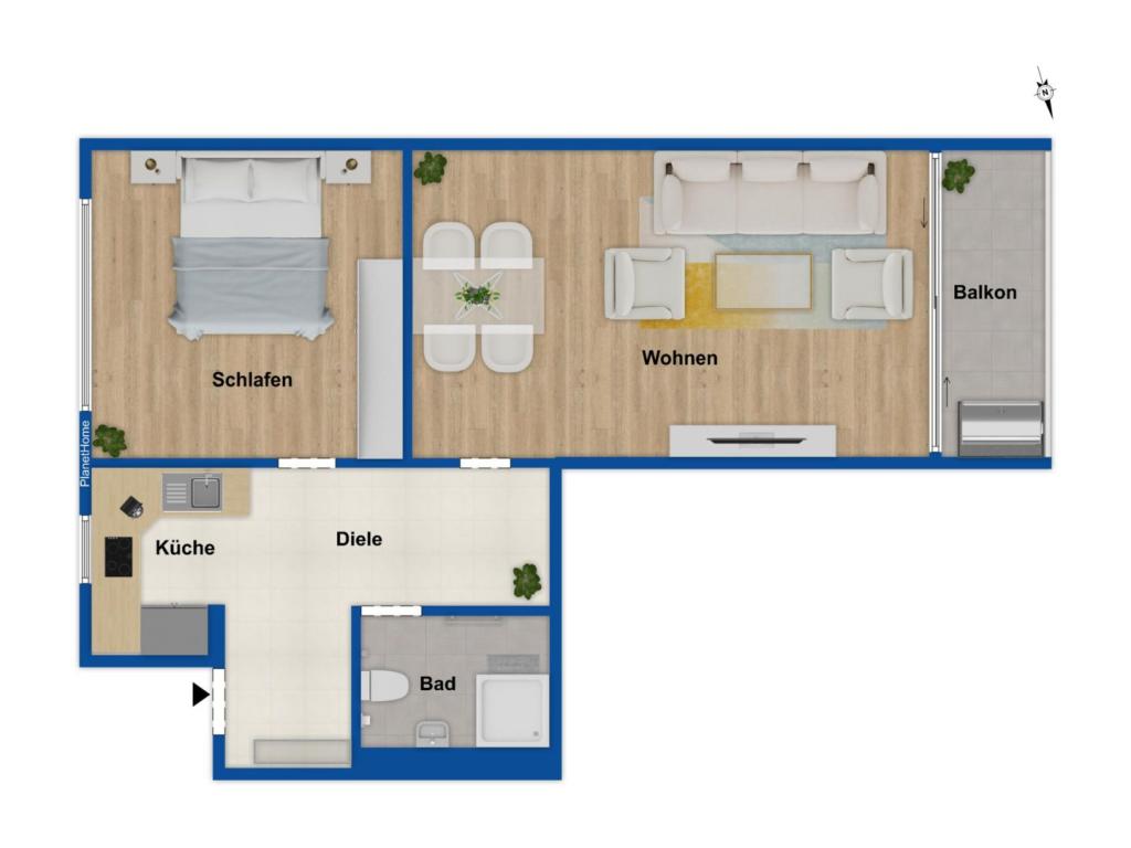 Grundriss Wohnung