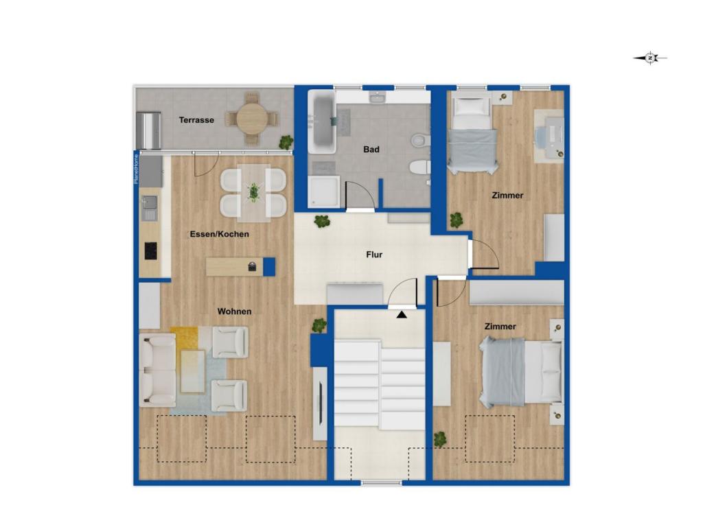 Grundriss Wohnung Dachgeschoss