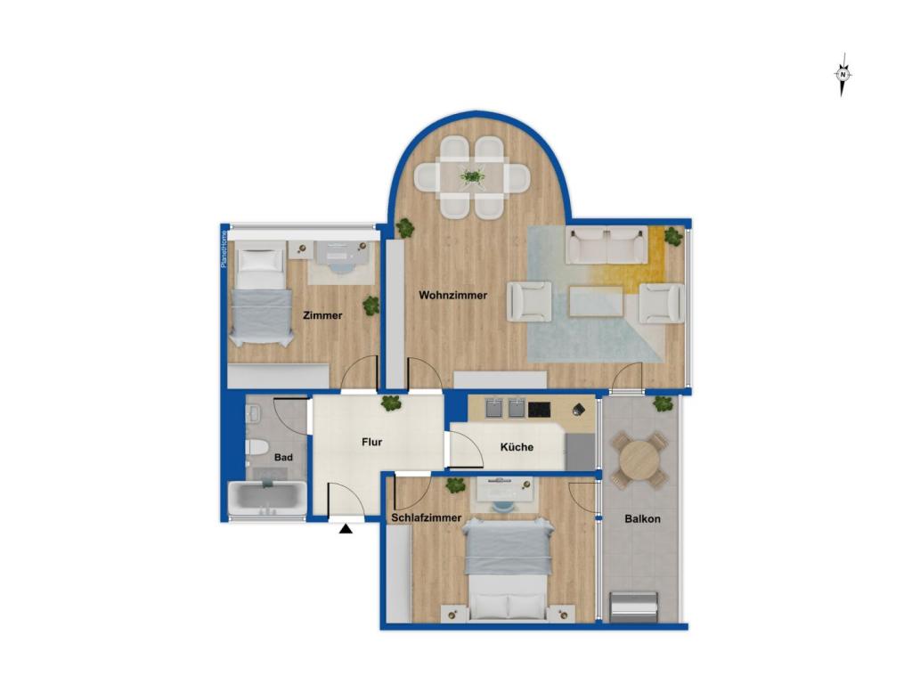 Grundriss Wohnung