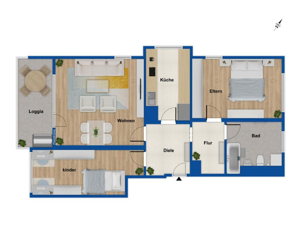 Grundriss Wohnung