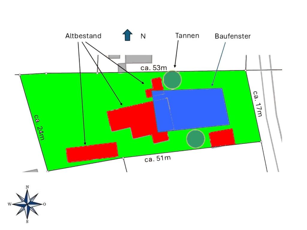 Grundstücksfläche ca. 1.070 qm