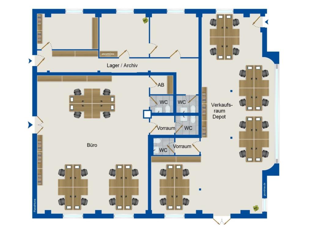 Grundriss Gewerbeeinheit