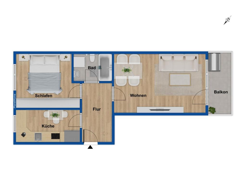 Grundriss Wohnung