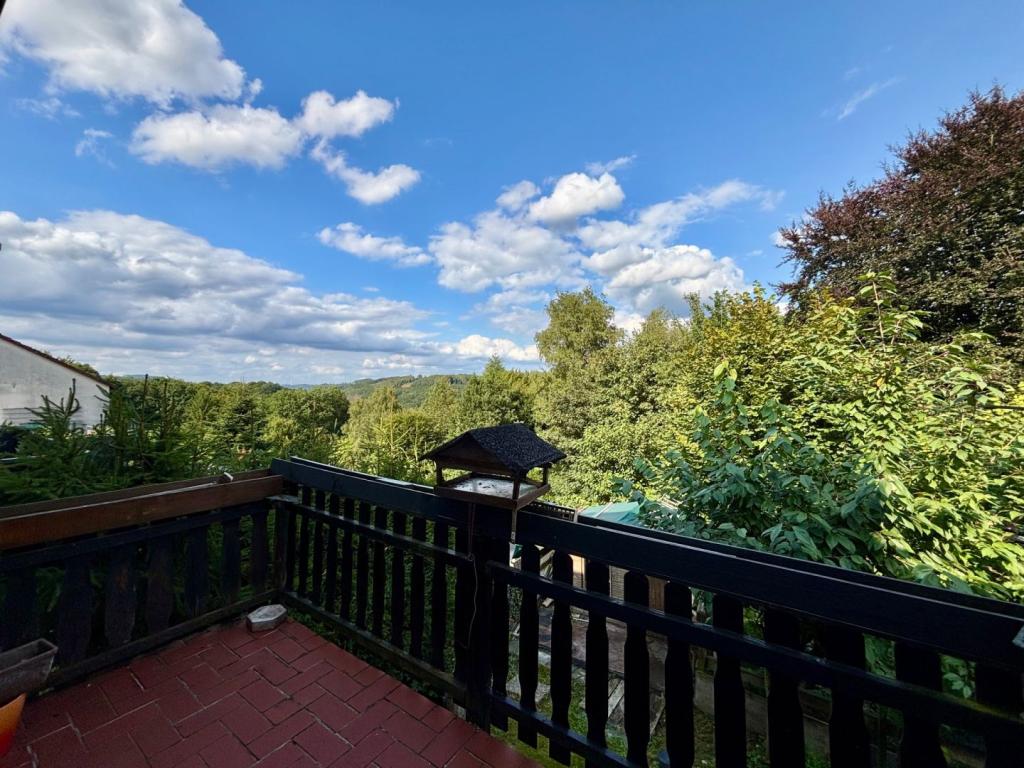 Blick Balkon Erdgeschoss