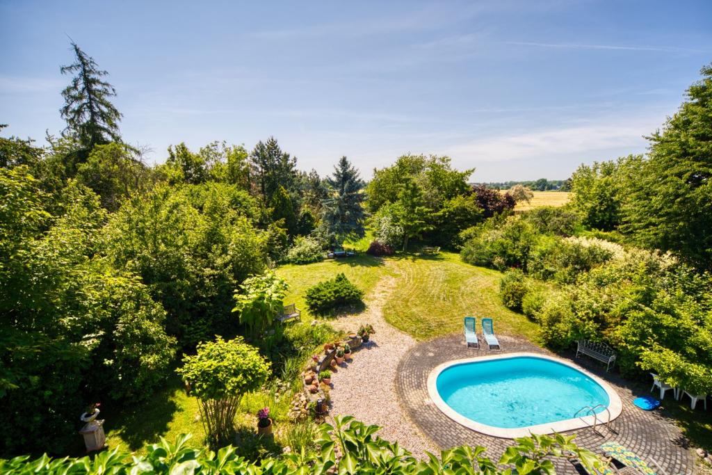 Gartenblick von Dachterrasse