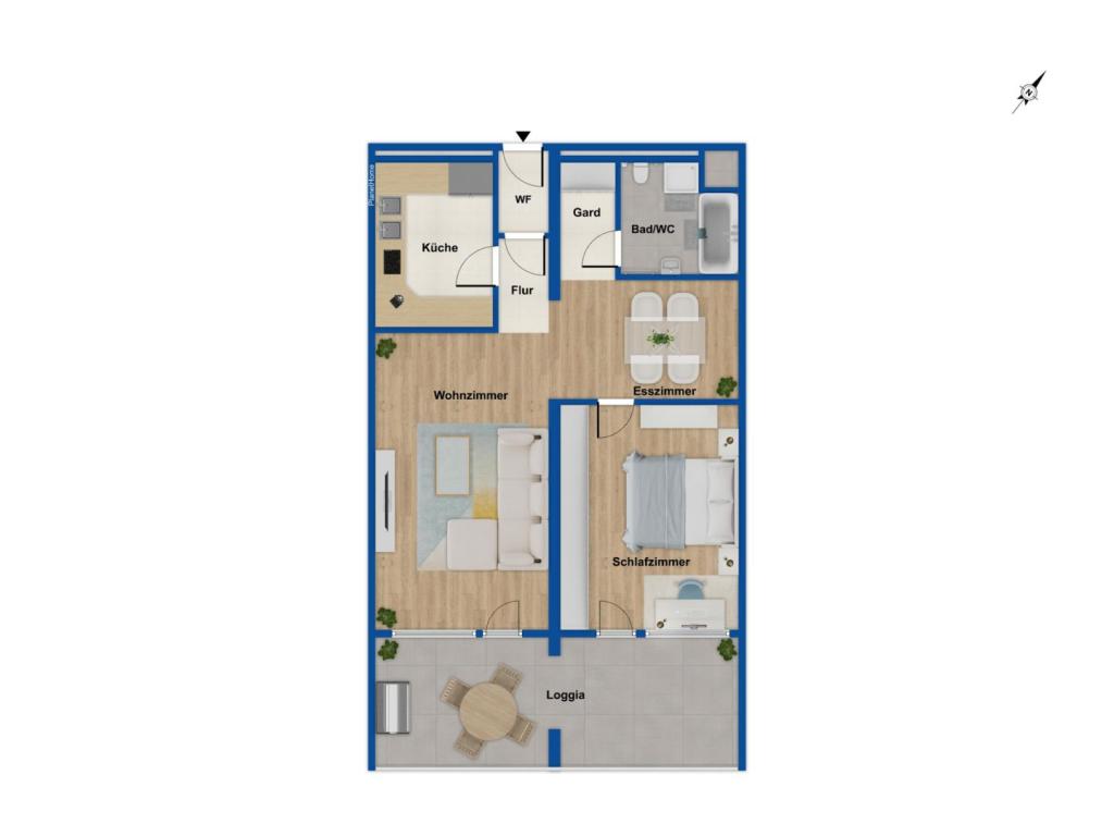 Grundriss Wohnung