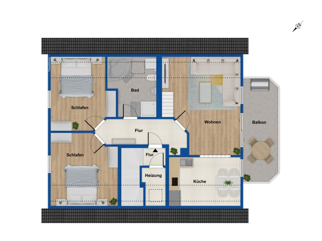Grundriss Obergeschoss